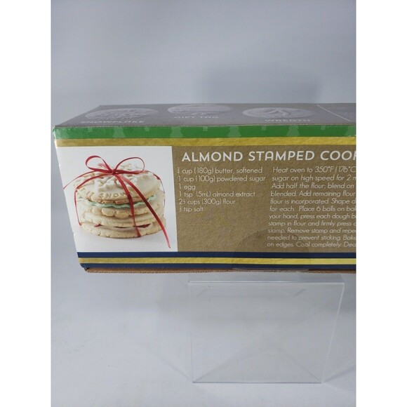 Nordic Ware Christmas Winter Holiday Cookie Stamps Set of 3 Aluminum Wood Handle - Picture 7 of 16